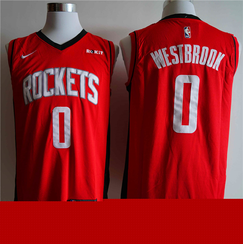 Men Houston Rockets #0 Westbrook Red Game NBA Nike Jerseys->houston rockets->NBA Jersey